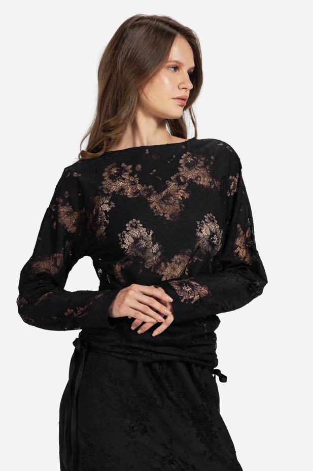 Lace Long-Sleeve Top