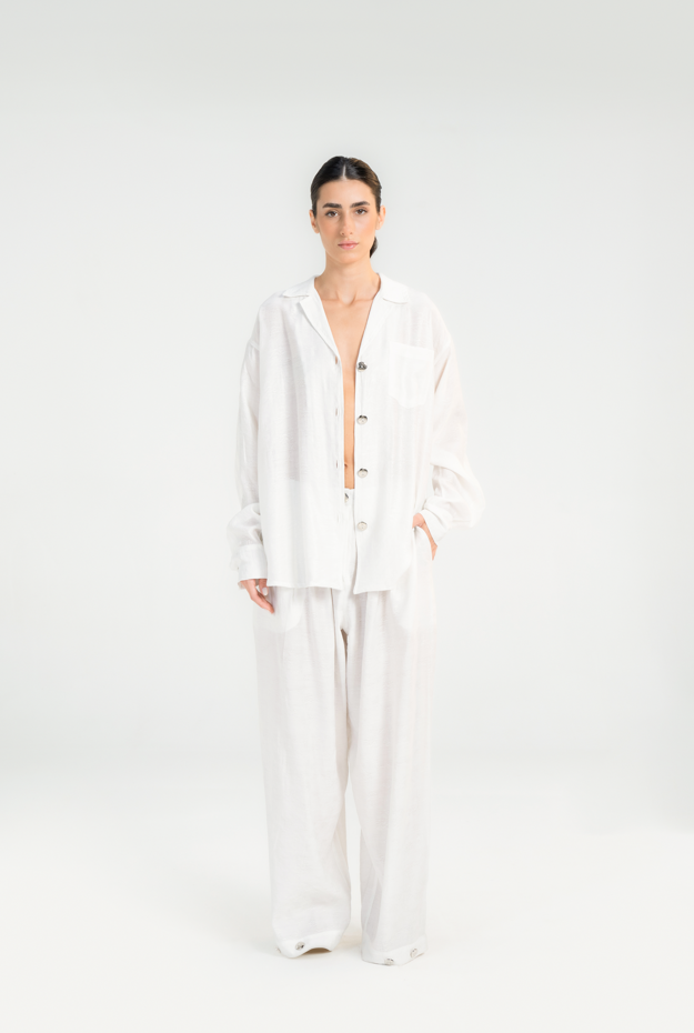 White Oversized suit