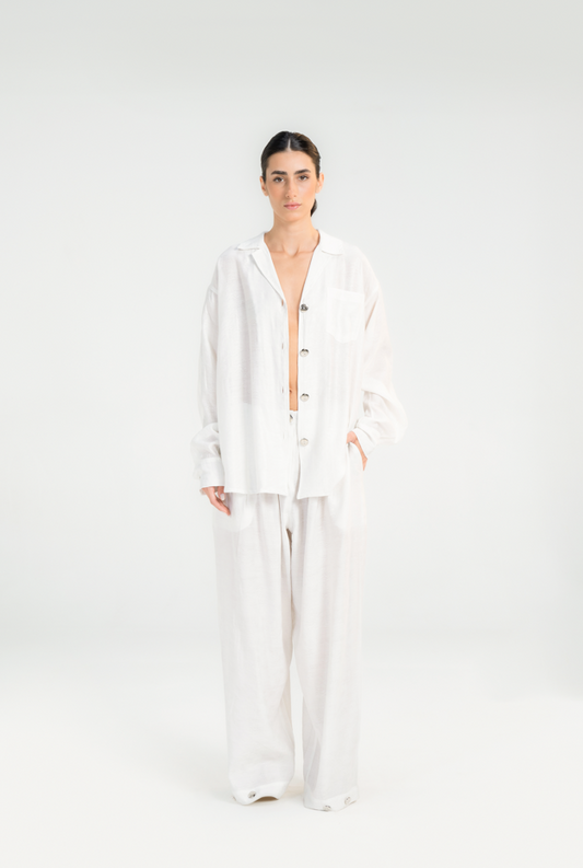 White Oversized suit