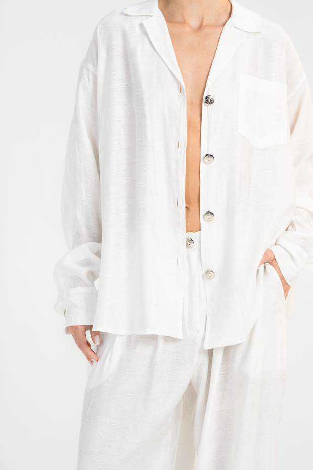 White Oversized suit