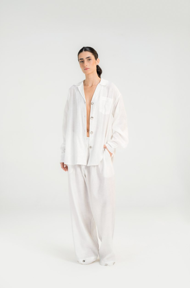 White Oversized suit