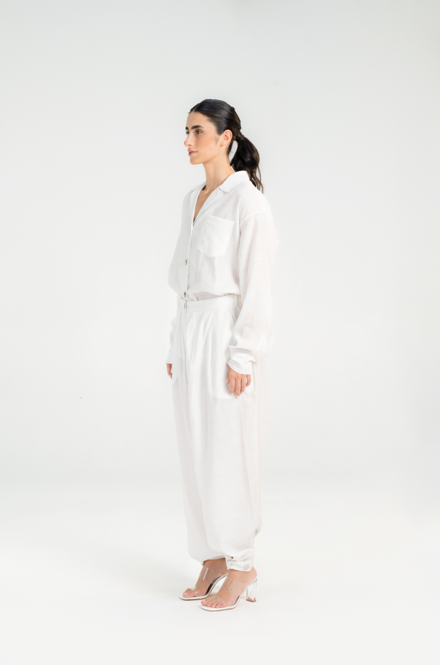 White Oversized suit