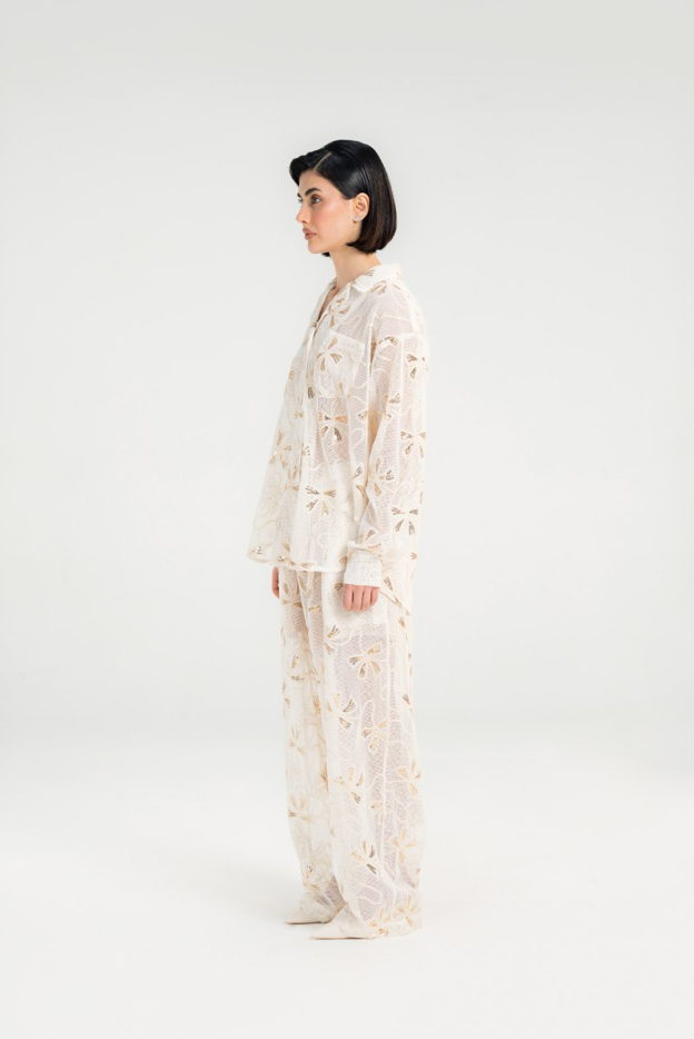 Beige Oversized suit