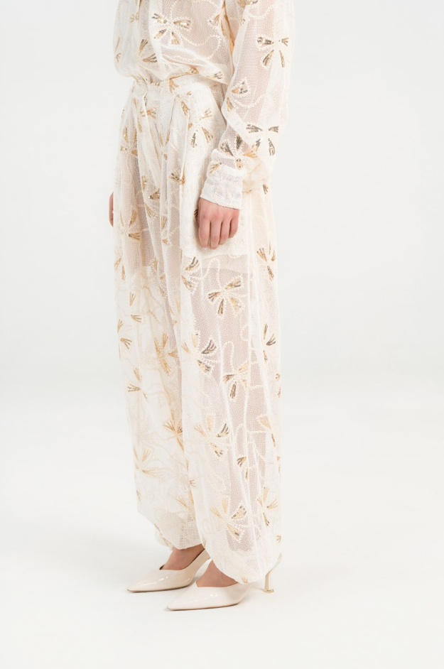 Beige Oversized suit