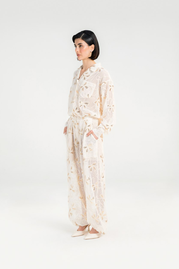Beige Oversized suit