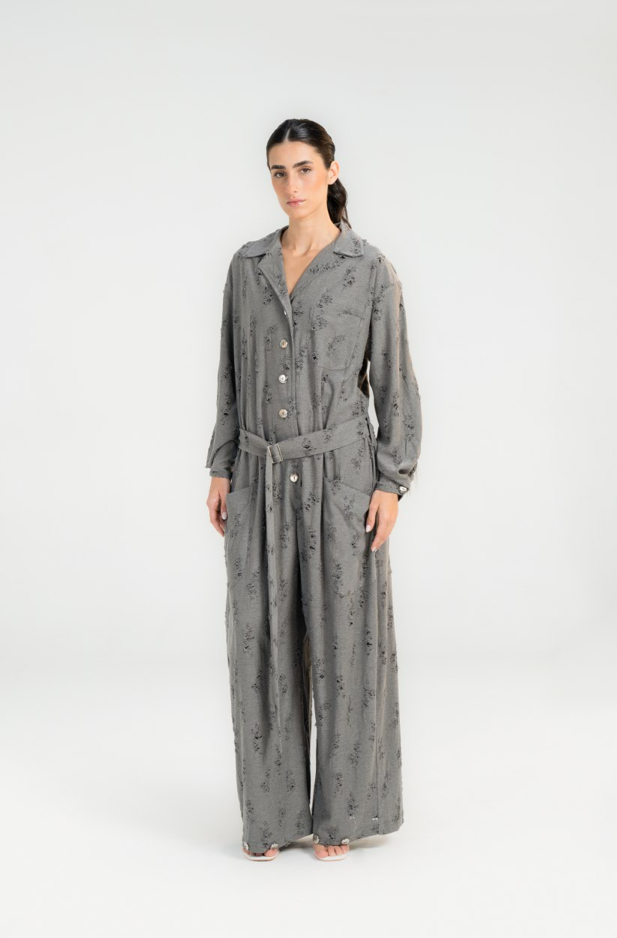 Gray Jumpsuit