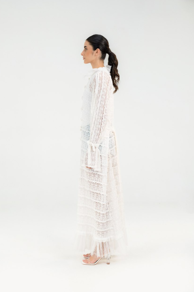 BUFFED LACE KIMONO