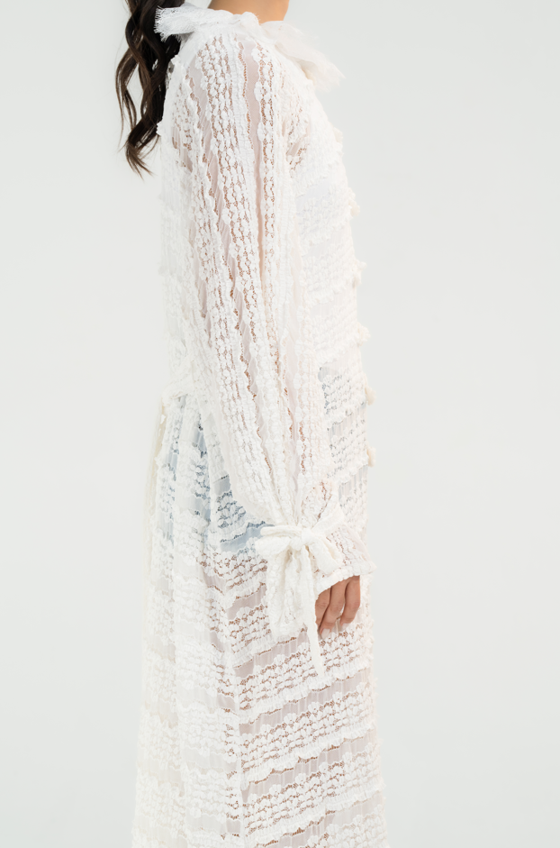 BUFFED LACE KIMONO