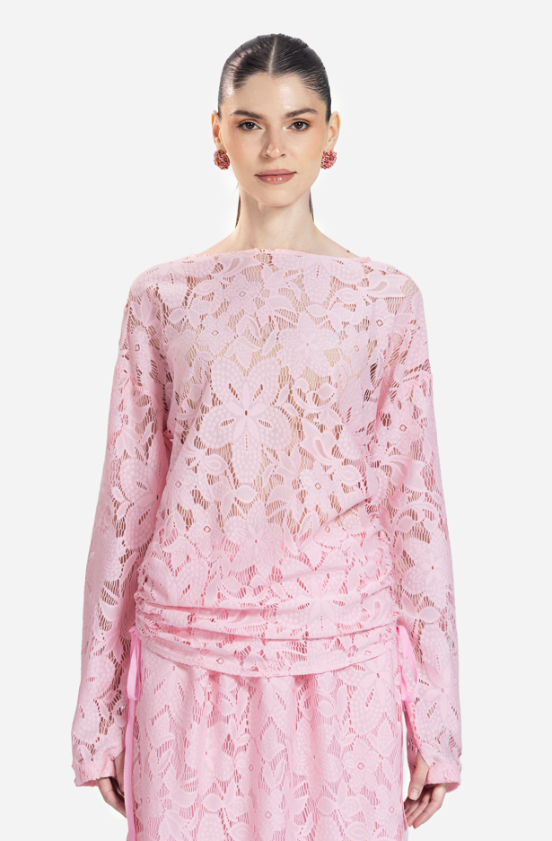 Lace Long-Sleeve Top