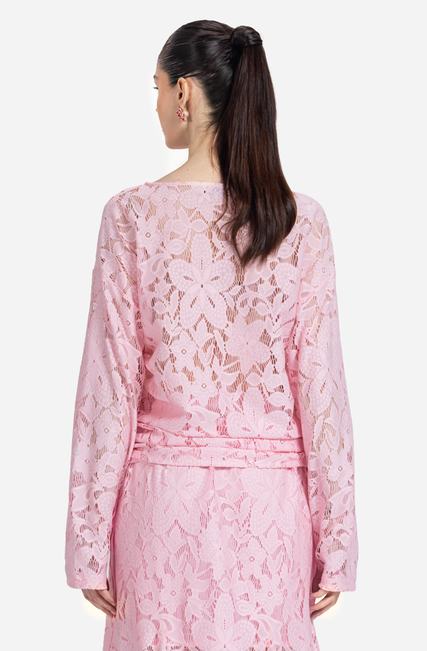 Lace Long-Sleeve Top