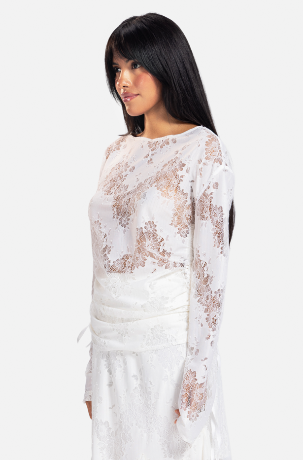 Lace Long-Sleeve Top