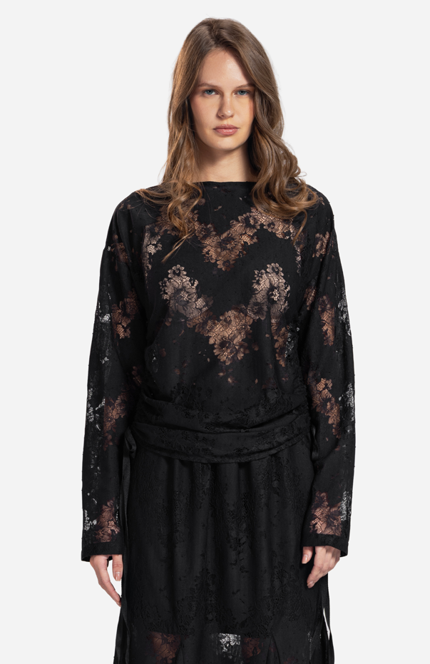 Lace Long-Sleeve Top