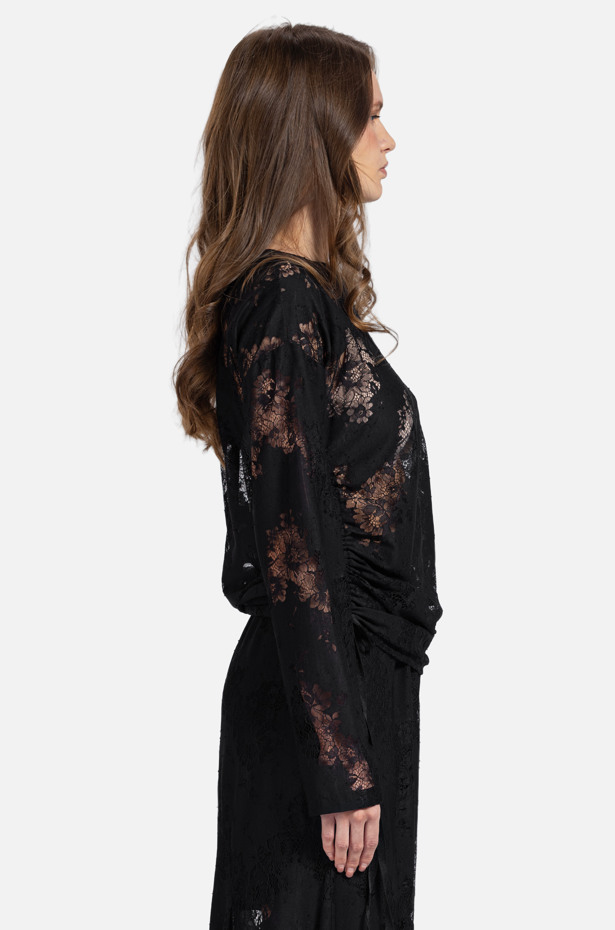 Lace Long-Sleeve Top