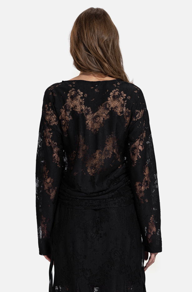 Lace Long-Sleeve Top