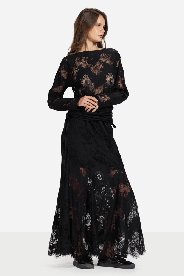 Lace Long-Sleeve Top